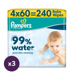 Pampers Aqua nedves törlőkendő 3x4x60 db