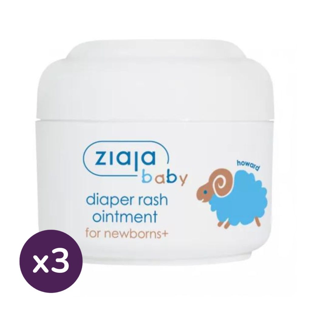 ZIAJA Baba bőrvédő popsikrém újszülött kortól (3x50 ml)