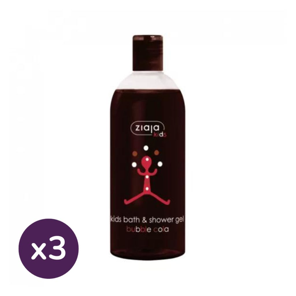 ZIAJA Gyermek hab- és tusfürdő cola illattal (3x500 ml)