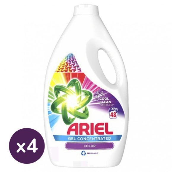 Ariel folyékony mosószer, Color 4x2,6 liter (192 mosás)