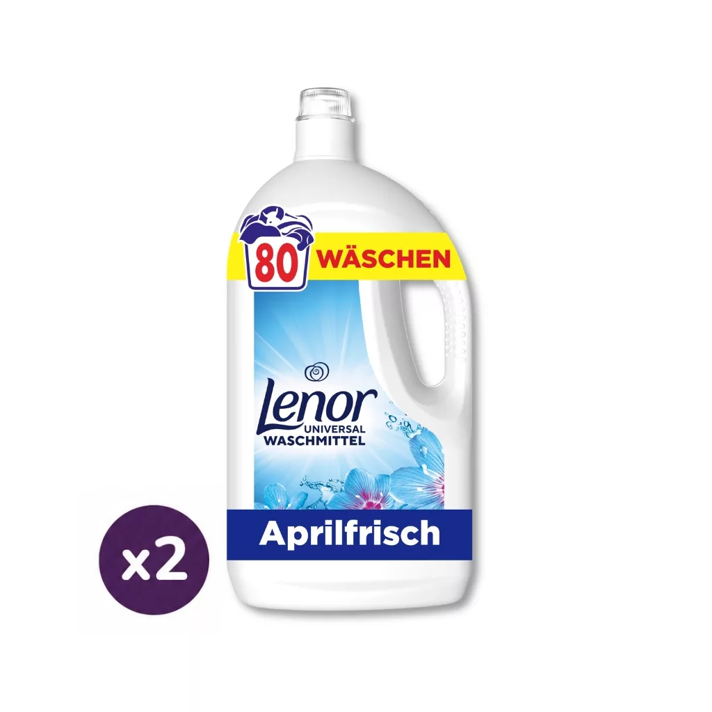 Lenor April Fresh Univerzális Folyékony Mosószer 2x3,6 liter (160 mosás)