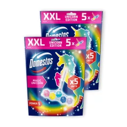   Domestos Power5 WC frissítő blokk, Magic Unicorn (2x5x50 g)