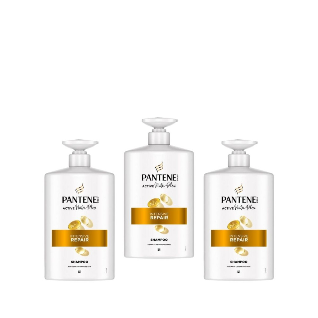 Pantene Pro-V Intensive Repair Sampon Gyenge és Sérült Hajra (3x1000 ml)