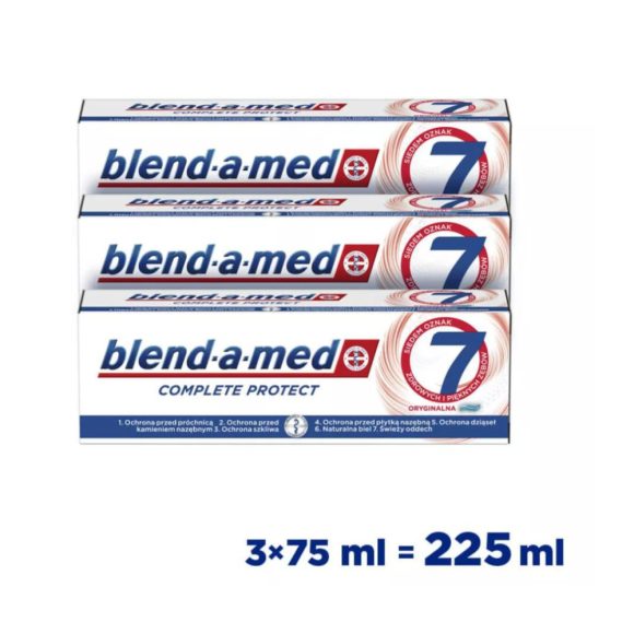 Blend-a-med Complete Protect 7 Original fogkrém 3x75 ml