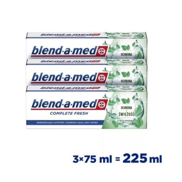 Blend-a-med Complete Fresh Protect & Fresh fogkrém 3x75 ml