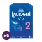 Nestlé Lactogen 2 tejalapú anyatej-kiegészítő tápszer 6 hó+ (6x500 g)