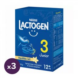   Nestlé Lactogen 3 vaníliás Junior tejalapú italpor 12 hó+ (3x500 g)