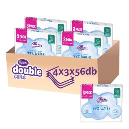  Violeta nedves törlőkendő 4x3 PACK - water care 99%-os víztartalommal (4x3x56 db)