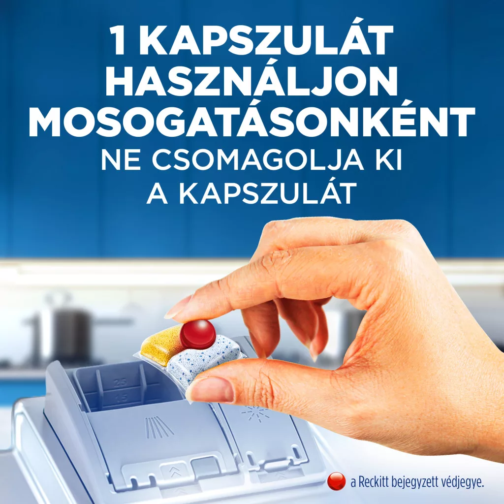 Finish Powerball Quantum All in 1 2x130 db kiszerelésű mosogatógép-kapszula, lemon