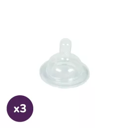   BabyBruin etetőcumi széles szájú 1-es méret, 0-6 hó (3db)