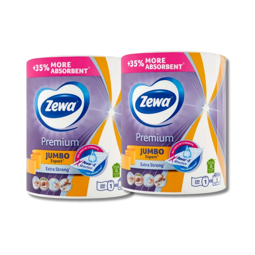 Zewa Premium Jumbo 3 rétegű papírtörlő 2x1 tekercs (2x230 lap)