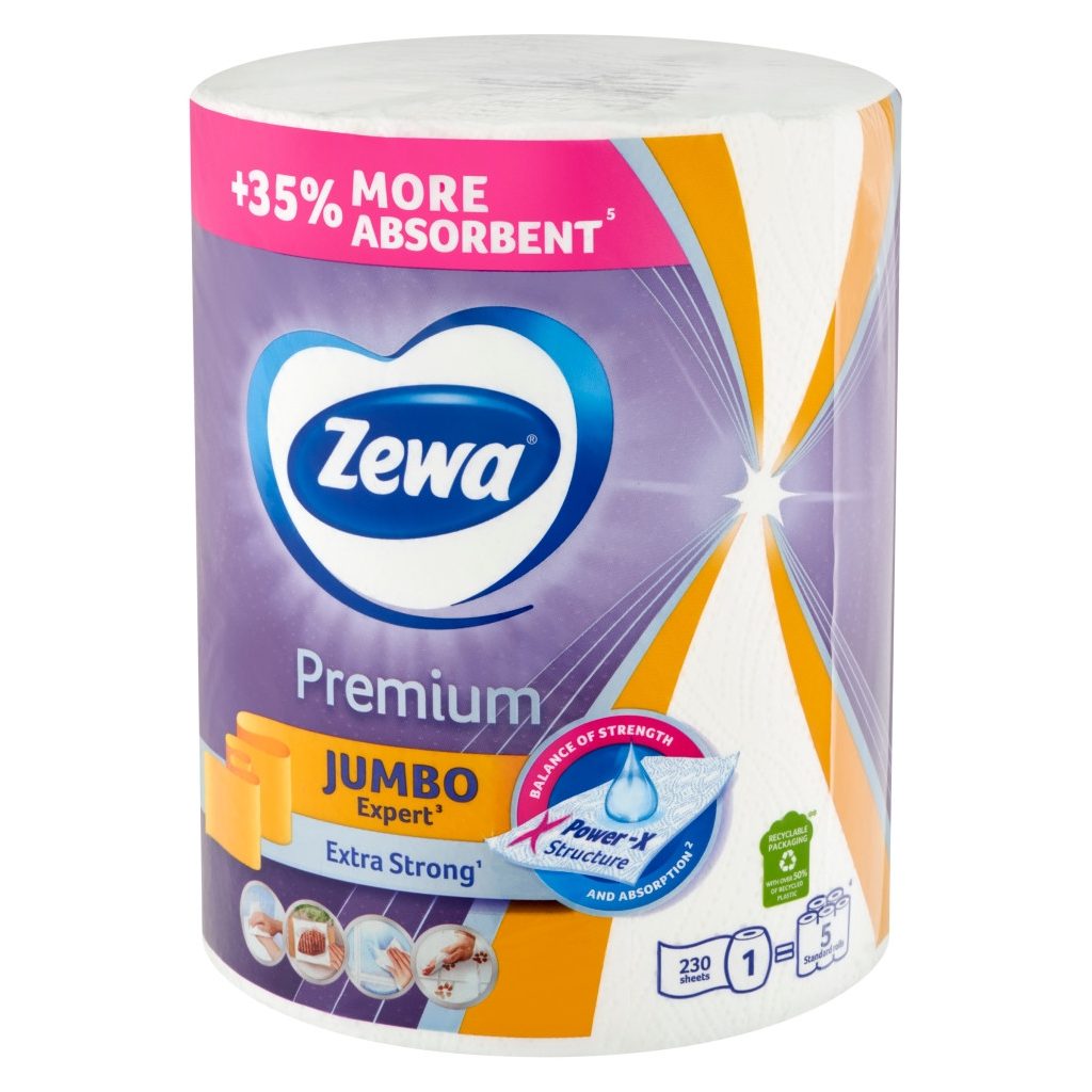 Zewa Premium Jumbo 3 rétegű papírtörlő 2x1 tekercs (2x230 lap)