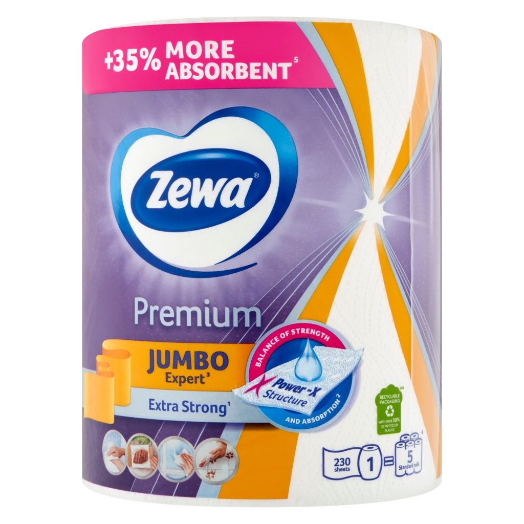Zewa Premium Jumbo 3 rétegű papírtörlő 3x1 tekercs (3x230 lap)