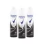 Rexona Invisible Black & White izzadásgátló spray 3x150 ml