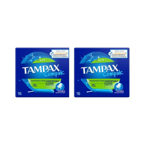 Tampax Compak Super Applikátoros tampon (2x16 db)