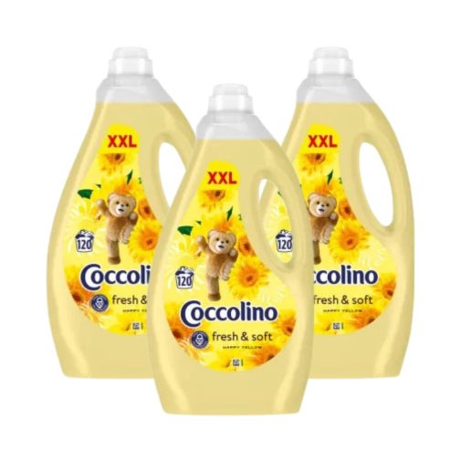Coccolino Happy Yellow öblítőkoncentrátum (3x3000 ml)
