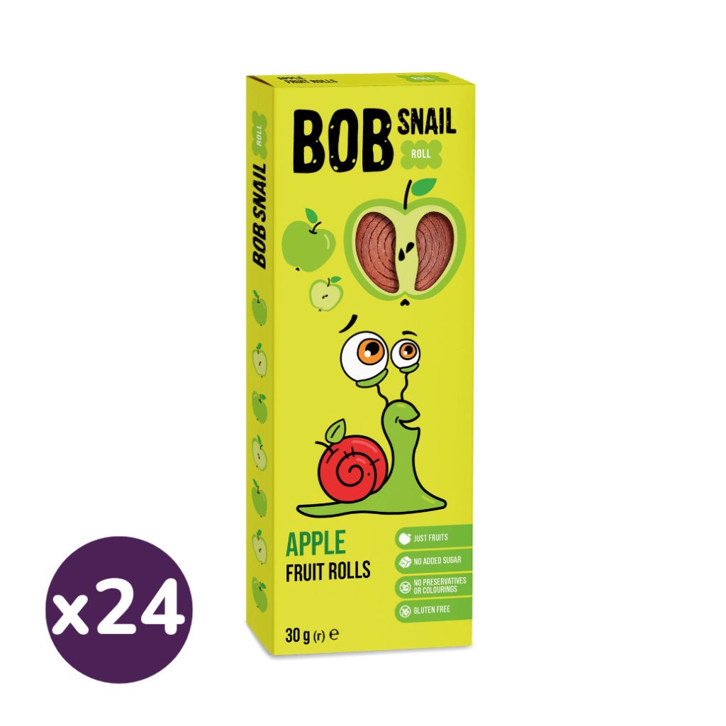 Bob Snail alma gyümölcstekercs (24x30 g)
