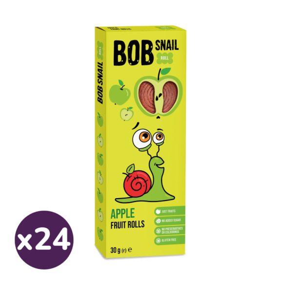 Bob Snail alma gyümölcstekercs (24x30 g)