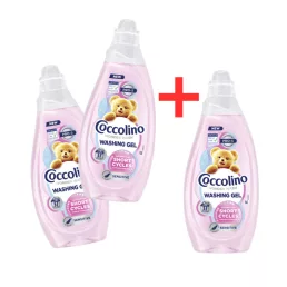   Coccolino Wonder Wash Sensitive mosószer gyors mosáshoz 37 mosás (3x1480 ml)