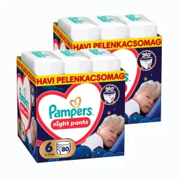   Pampers Night Pants bugyipelenka 6, 15+ kg HAVI PELENKACSOMAG 160 db