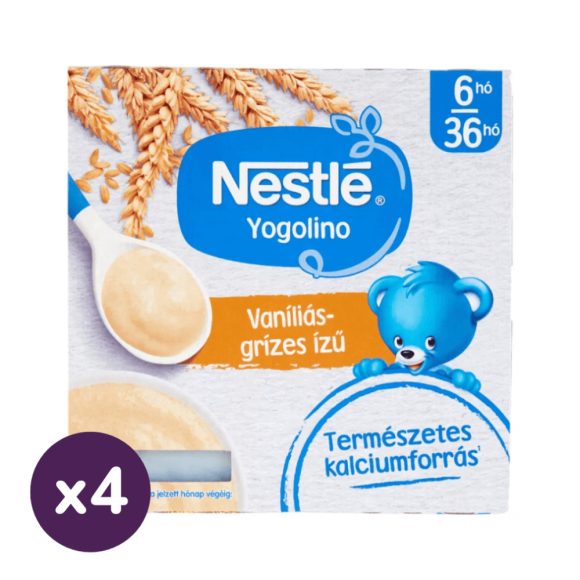 Nestlé Yogolino vaníliás-grízes ízű babapuding 6 hó+ (4x400 g)