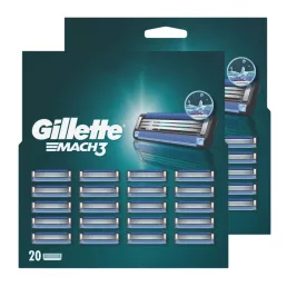 Gillette Mach3 Borotvabetétek Férfi Borotvához (2x20 db)