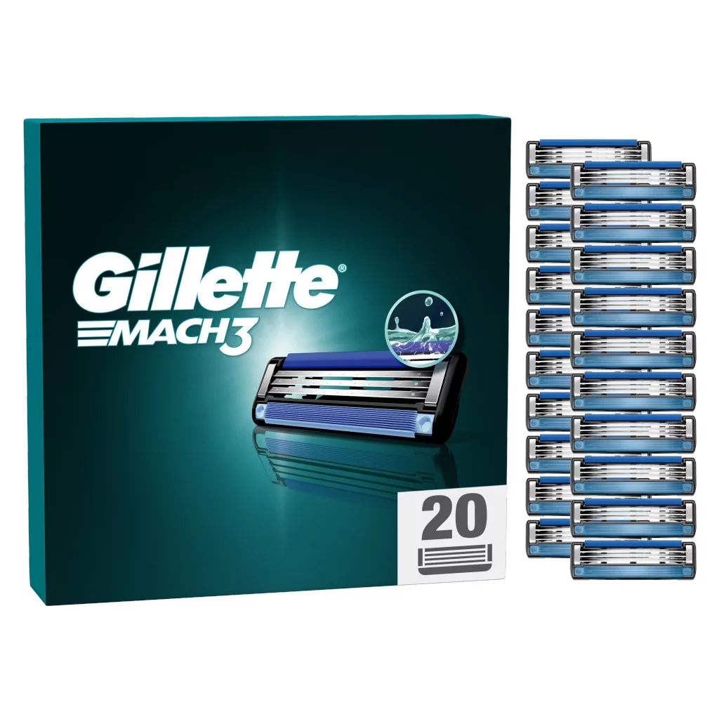 Gillette Mach3 Borotvabetétek Férfi Borotvához (2x20 db)