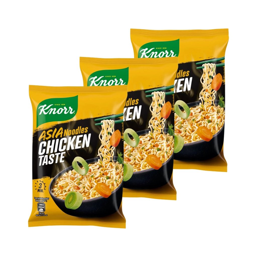 Knorr Snacky Csirkés ázsiai instant tészta (3x70 g)
