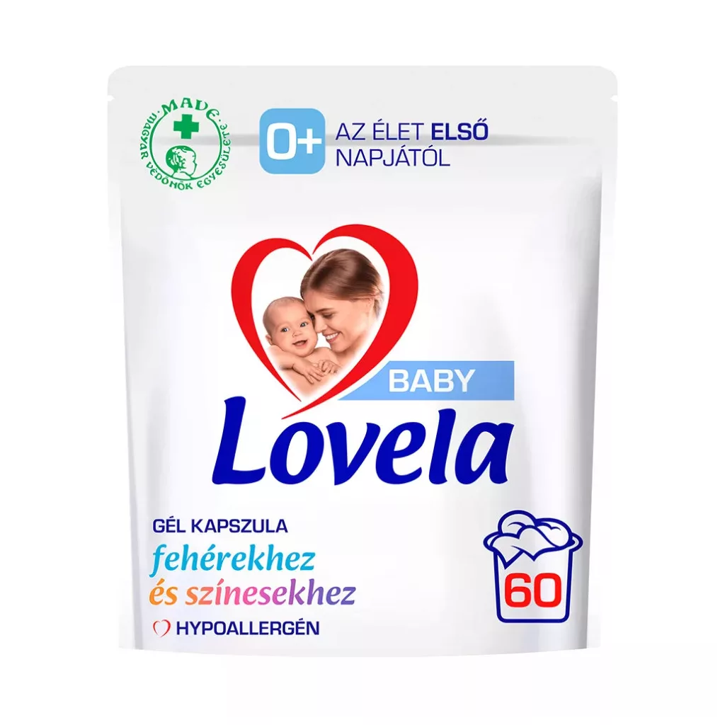 Mosókapszula csomag színes ruhákhoz öblítővel: Lovela Baby mosókapszula és öblítő + Vanish Folteltávolító folyadék