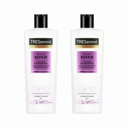   TRESemmé Biotin Repair hajbalzsam károsodott hajra biotinnal (2x400 ml) + AJÁNDÉK hajturbán