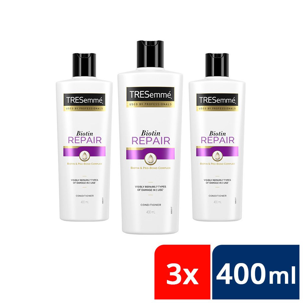 TRESemmé Biotin Repair hajbalzsam károsodott hajra biotinnal (3x400 ml)
