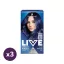 Schwarzkopf Live tartós hajfesték - U67 Urban Metallics Mercury kék (3x1 db)