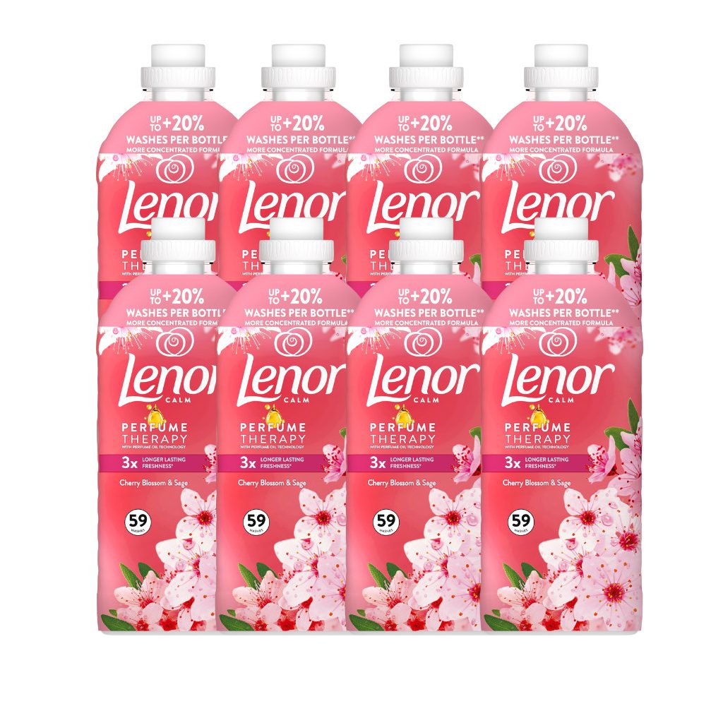 INGYENES SZÁLLÍTÁS - Lenor Cherry Blossom öblítő 8x1,239 liter (472 mosás)