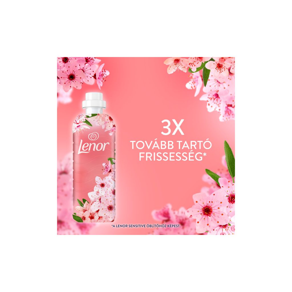INGYENES SZÁLLÍTÁS - Lenor Cherry Blossom öblítő 8x1,239 liter (472 mosás)