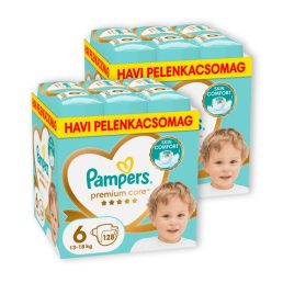   INGYENES SZÁLLÍTÁS - Pampers Premium Care pelenka 6, 13-18 kg, HAVI PELENKACSOMAG 1+1 256 db