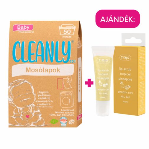 CleanlyECO Baby mosólap lanolinnal (50 db) + ajándék ajakradír