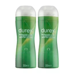 Durex Play 2in1 masszázsolaj Aloe Vera (2x200 ml)