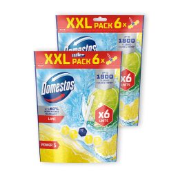 Domestos Power5 WC frissítő blokk, Lime (2x6x50 g)