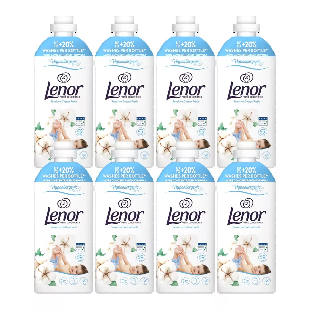 Lenor Cotton Fresh öblítő 8x1,239 liter (472 mosás)