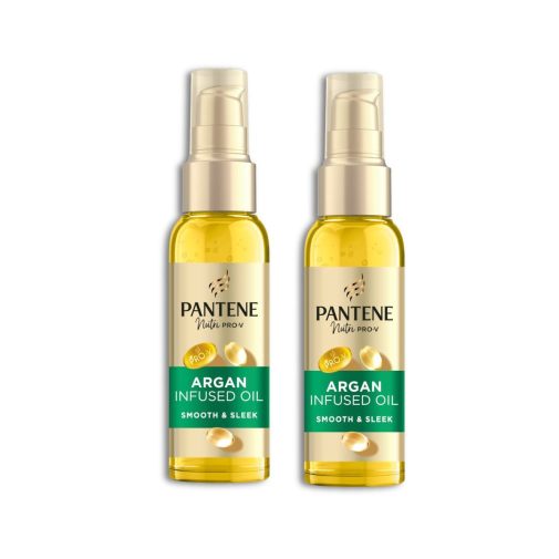 Pantene Pro-V Smooth & Sleek Argan Infused Hajápoló Olaj (2x100 ml)