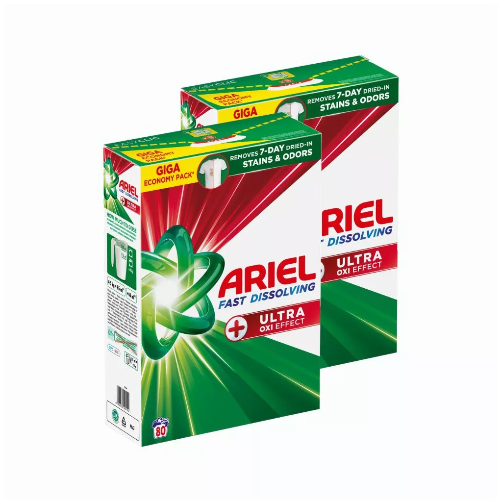 INGYENES SZÁLLÍTÁS - Ariel Ultra Oxi Effect Mosópor 8,8 kg (160 mosáshoz)