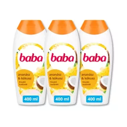   Baba tusfürdő trópusi limonádé kókusz és ananász (3x400 ml) + AJÁNDÉK buborékfújó