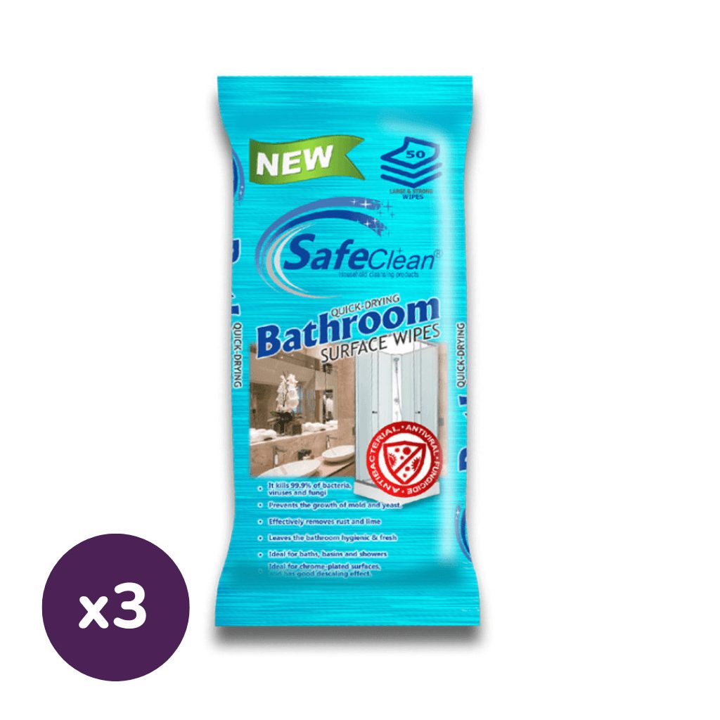 Safe Clean - fürdőszobai tisztítókendő (3x50 db)