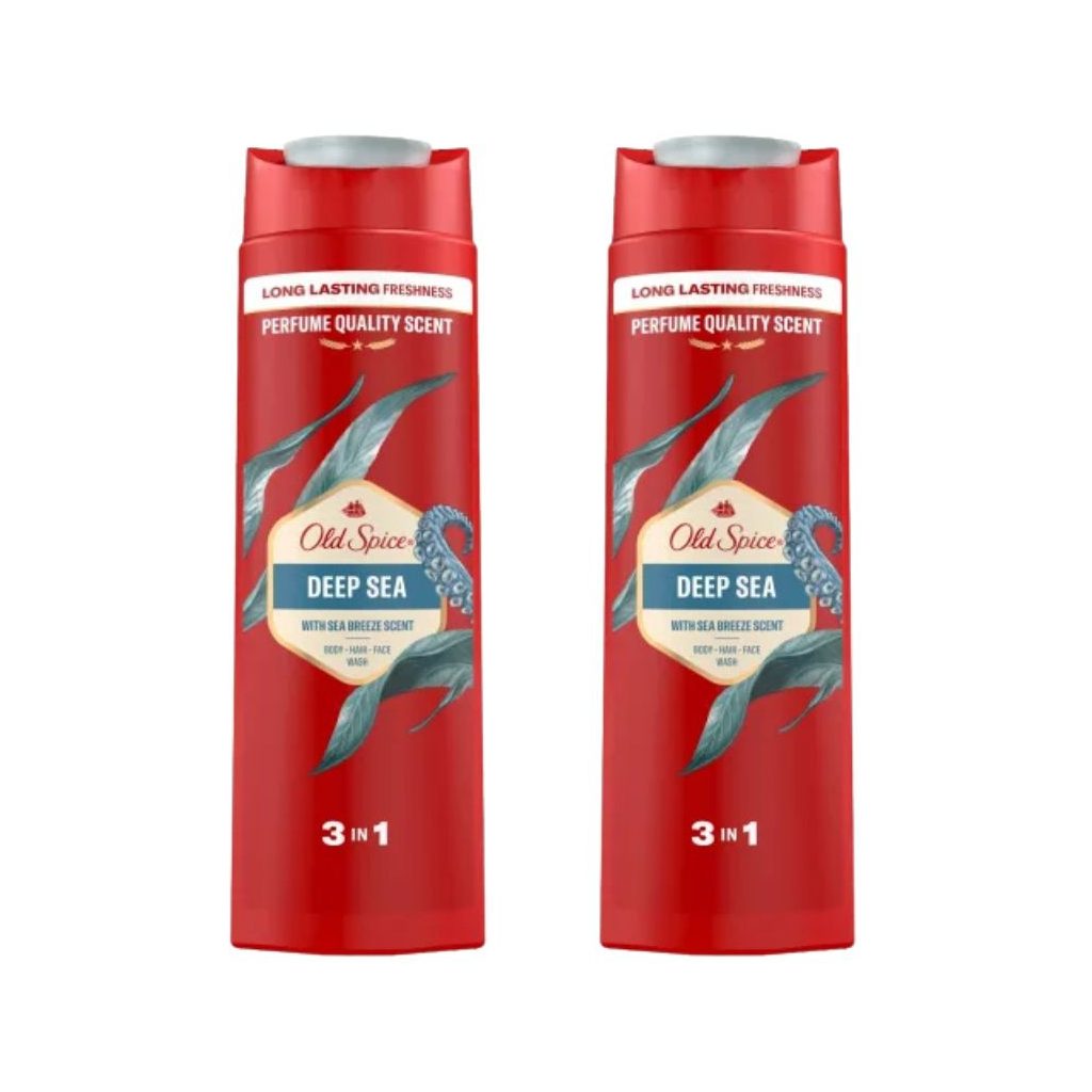 Old Spice Deep Sea 3 az 1-ben tusfürdő és sampon (2x400 ml)