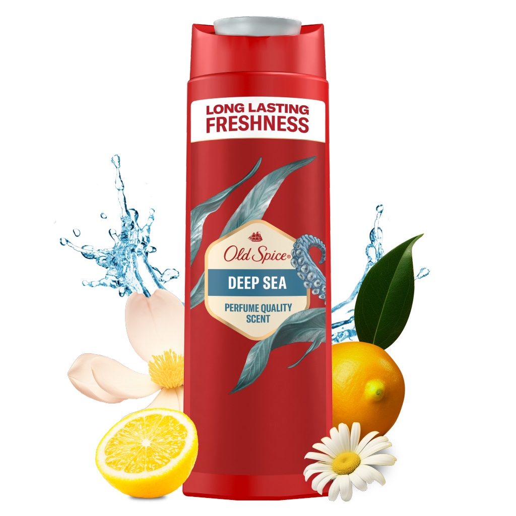 Old Spice Deep Sea 3 az 1-ben tusfürdő és sampon (2x400 ml)