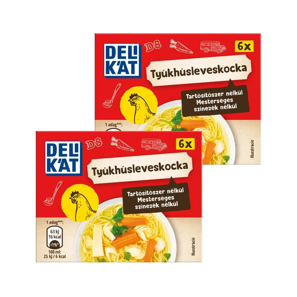 Delikát Tyúkhúsleves kocka (2x60 g)