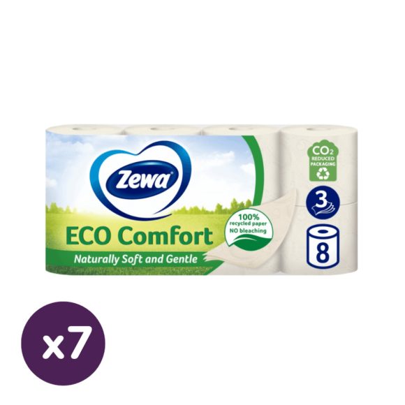 Zewa Eco Comfort 3 rétegű toalettpapír (7x8 tekercs)