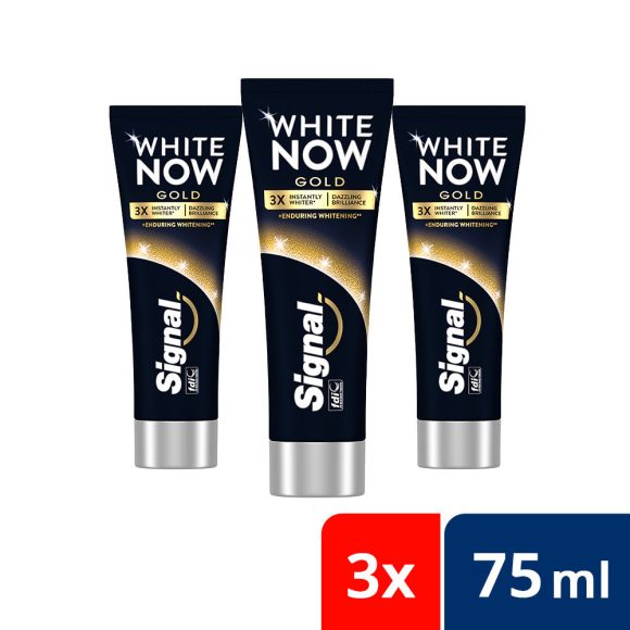 Signal White Now Gold fogkrém (3x75 ml)