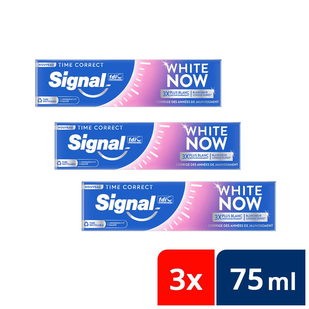 Signal White Now Time Correct fogkrém (3x75 ml)