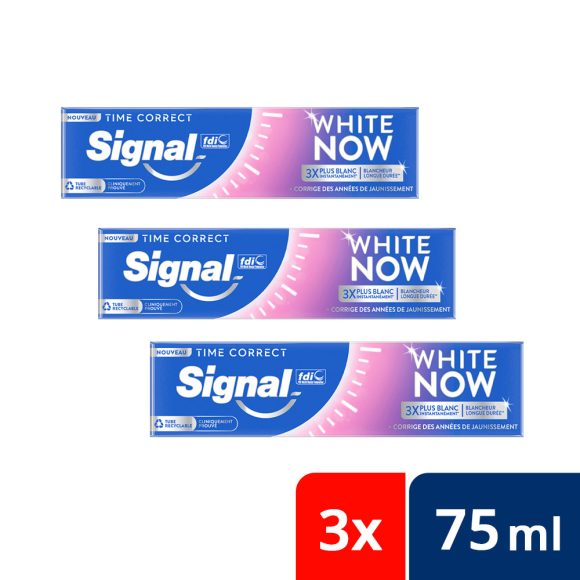 Signal White Now Time Correct fogkrém (3x75 ml)